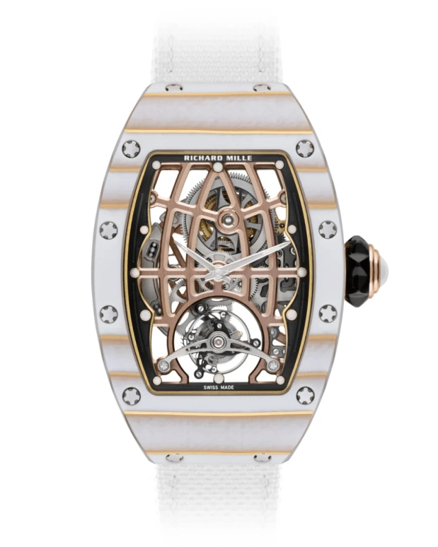 Richard Mille,Tourbillon 52.63x34.40mm,52.63x34.40mm,Red Gold,Quartz TPT,Rose Gold,Automatic,Tourbillon,50hours,RM 74,RM 74-02 WHITE