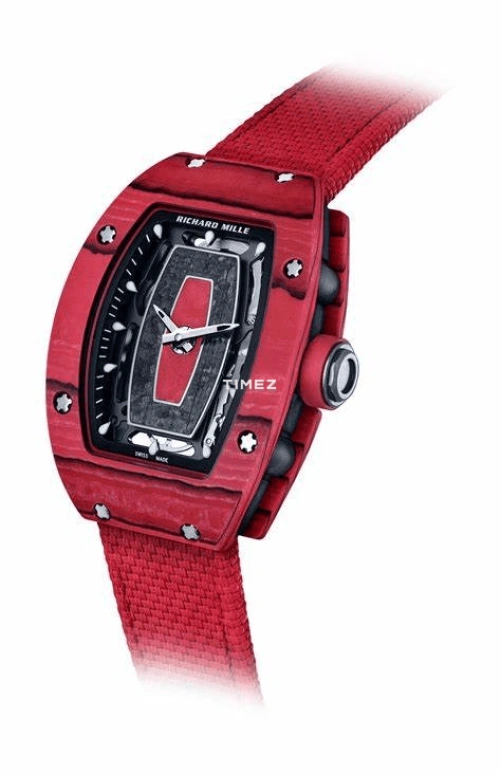 Richard Mille,Not Tourbillon 45.66x31.40mm,45.66x31.40mm,NTPT,Red,Automatic,50hours,In-house Caliber,RM 07,RM 07-01 Racing Red NTPT