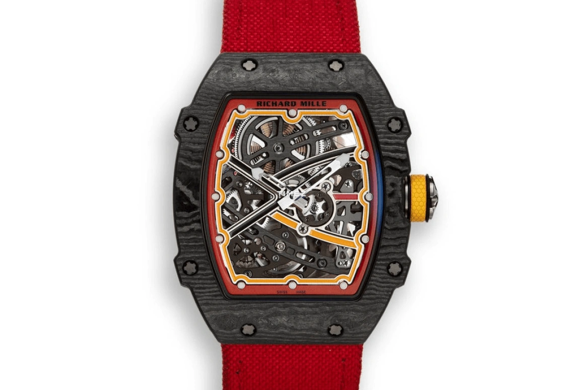 Richard Mille,Not Tourbillon 38.70x47.52mm,38.70x47.52mm,NTPT,Skeleton,Automatic,50hours,In-house Caliber,Carlos Sainz,Chili,RM 67,RM 67-02 Alexander Zverev