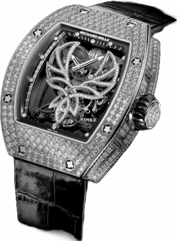 Richard Mille,Tourbillon 48x39.70mm,48x39.70mm,White Gold,Skeleton,Handwound,RM 051 Tourbillon Michelle Yeoh WG 