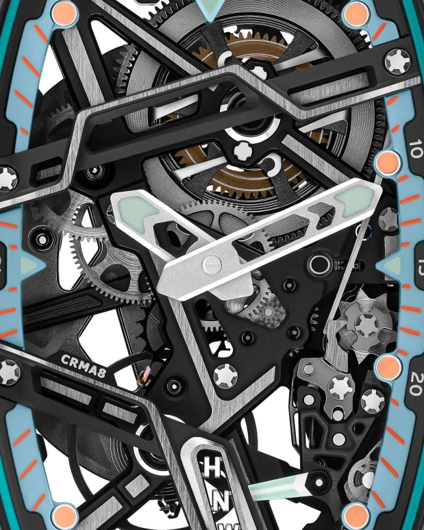 Richard Mille,Not Tourbillon 30.50x44.95mm,30.50x44.95mm,Quartz TPT,Skeleton,Automatic,Sapphire,Crystal Glass,Tonneau,RM 07,RM 07-04 AURORA STRAUS