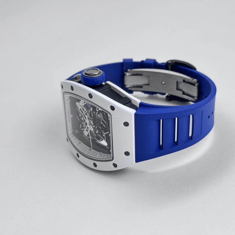 Richard Mille,Not Tourbillon 49.90x42.70mm,49.90x42.70mm,Ceramic,Black,Handwound,Sapphire,Tonneau,RM 055 Bubba Watson Japan Edition White CE