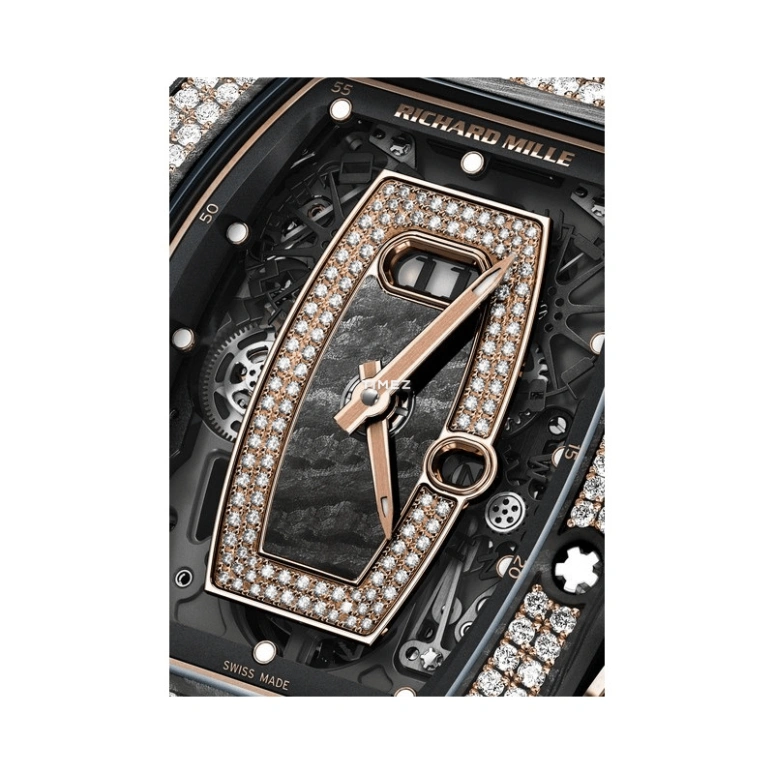 Richard Mille,Not Tourbillon 52.63x34.40mm,52.63x34.40mm,NTPT,Rose Gold,Black,Automatic,Day,Function Selector,RM 037 NTPT FULL DI