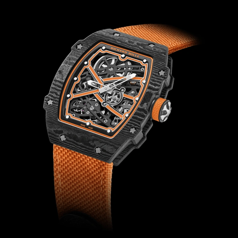 Richard Mille,Not Tourbillon 38.70x47.52mm,38.70x47.52mm,Carbon,Black,Automatic,50hours,In-house Caliber,RM 67,RM 67-02 McLaren
