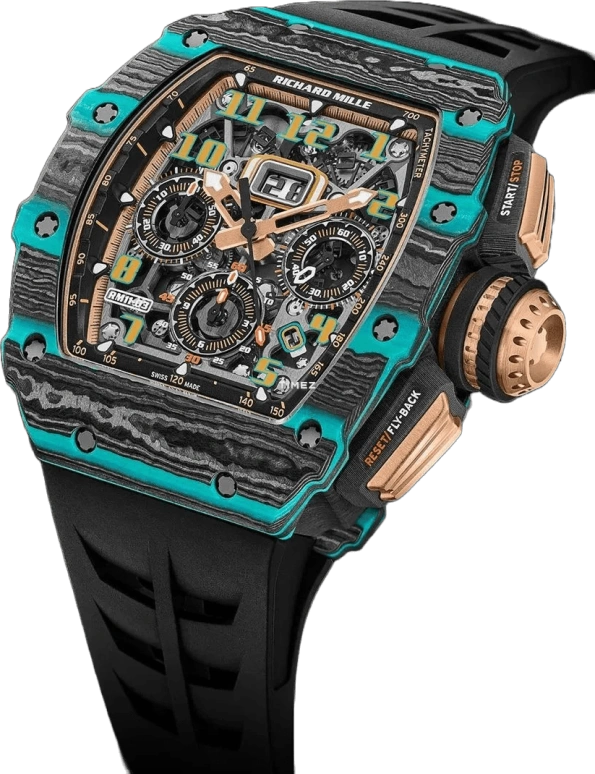 Richard Mille,Not Tourbillon 49.94x44.50mm,49.94x44.50mm,NTPT,Rose Gold,Skeleton,Automatic,Chronograph,Month,Day,Flyback,Sapphire,Tonneau,RM 11,RM 11-03 Ultimate Edition