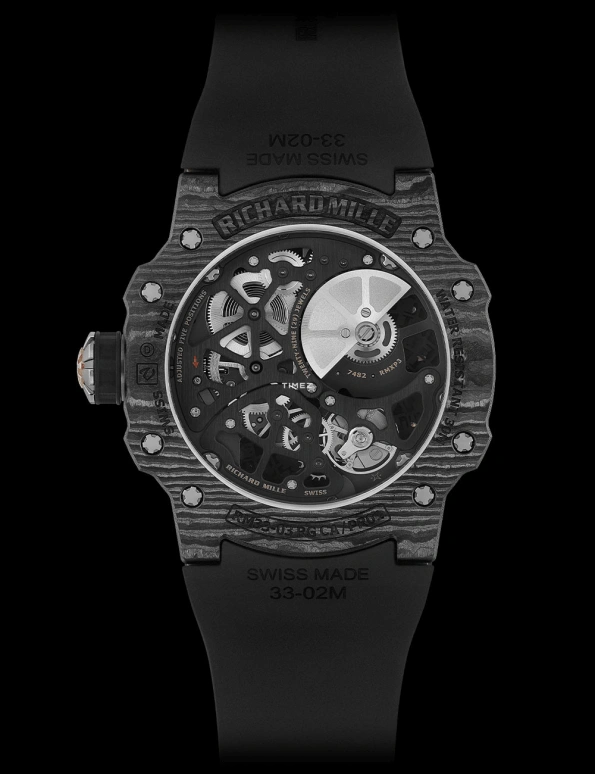 Richard Mille,Not Tourbillon 41.70mm,41.70mm,Carbon TPT,Red Gold,Black,Automatic,Day,40hours,RM 33,RM 33-03 Carbon TPT