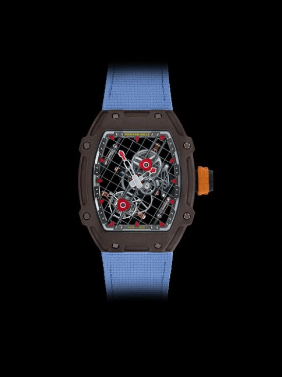 Richard Mille,Tourbillon 38.40x47.25mm,38.40x47.25mm,TitaCarb,Skeleton,Handwound,Tourbillon,38hours,Rafael Nadal,RM 27,RM 27-04