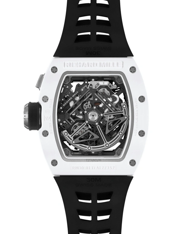 Richard Mille,Not Tourbillon 42x49.94mm,42x49.94mm,Ceramic,Skeleton,Automatic,Day,Power Reserve Indicator,RM 30,RM 30-01 CE