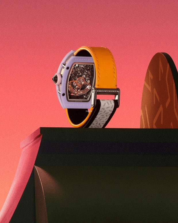 Richard Mille,Not Tourbillon 31.40x45.66mm,31.40x45.66mm,Ceramic,Multi-Color,Automatic,Sapphire,Tonneau,RM 07,RM 07-01 LAVENDER PINK