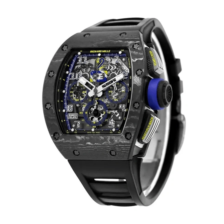 Richard Mille,Not Tourbillon 40x50mm,40x50mm,NTPT,Skeleton,Automatic,Chronograph,Month,Day,Flyback,Sapphire,Tonneau,RM 011 Felipe Massa 10th Anniversary