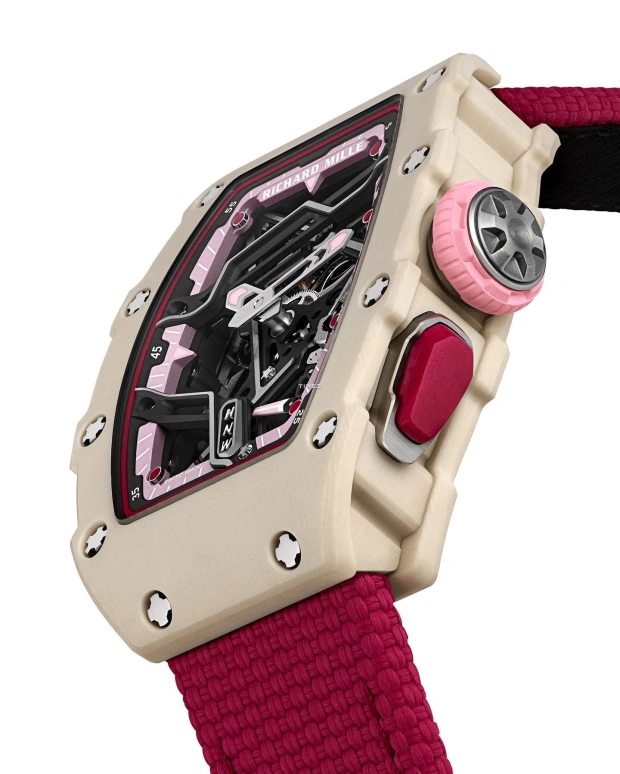 Richard Mille,Not Tourbillon 30.50x44.95mm,30.50x44.95mm,Quartz TPT,Skeleton,Automatic,Sapphire,Crystal Glass,Tonneau,RM 07,RM 07-04 NELLY KORDA