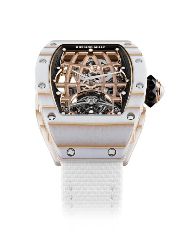 Richard Mille,Tourbillon 52.63x34.40mm,52.63x34.40mm,Red Gold,Quartz TPT,Rose Gold,Automatic,Tourbillon,50hours,RM 74,RM 74-02 WHITE