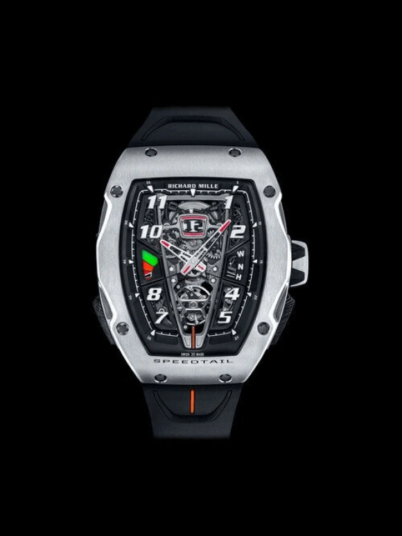 Richard Mille,Tourbillon 41.80x48.25mm,41.80x48.25mm,Titanium,Carbon TPT,Black,Automatic,Day,Power Reserve Indicator,Tourbillon,James Harden,RM 40,RM 40-01Tourbillon McLaren Speedtail