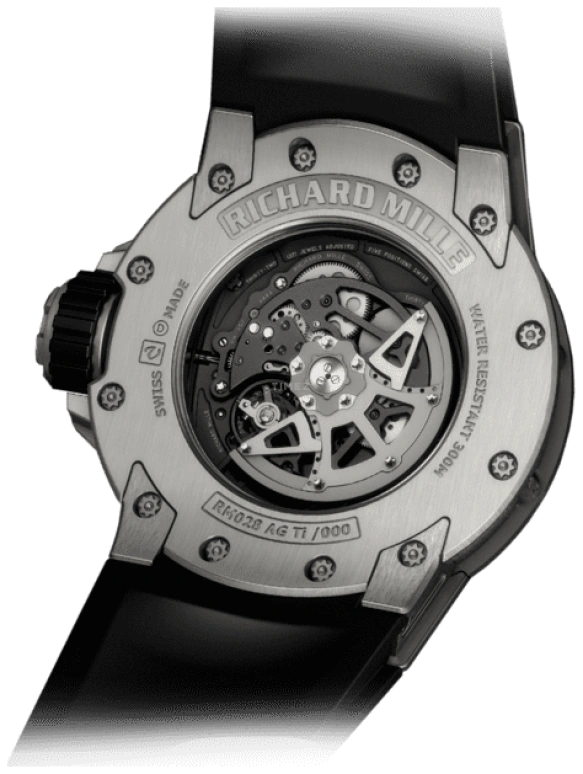 Richard Mille,Not Tourbillon 47mm,47mm,Gold,Titanium,Skeleton,Automatic,Day,55hours,RM 028 TI