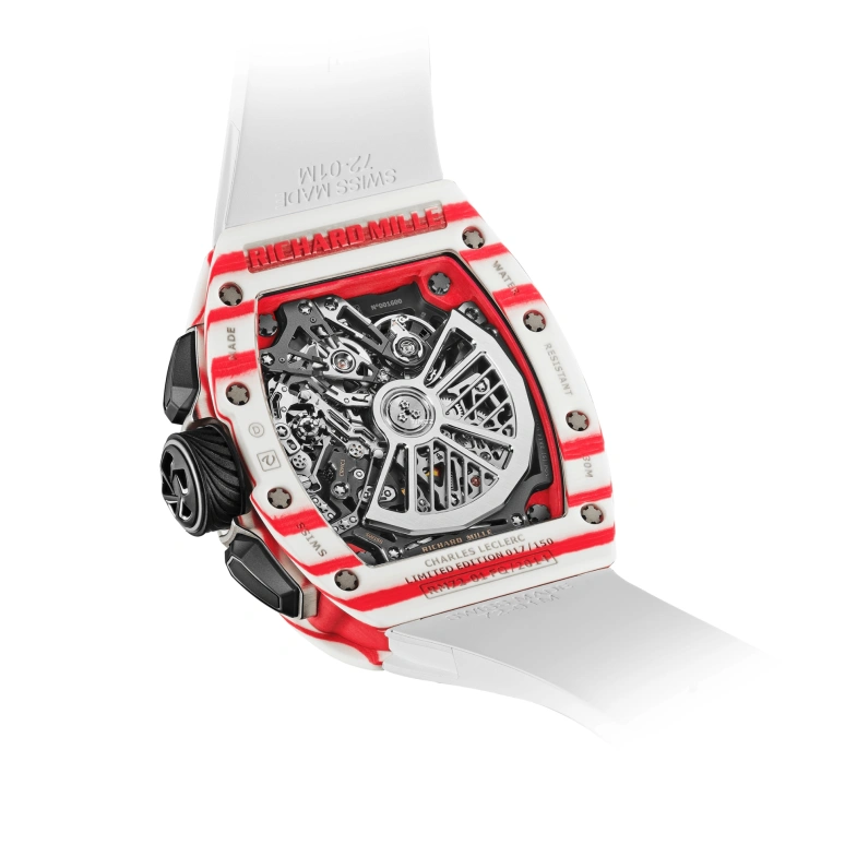 Richard Mille,Not Tourbillon 38.40x47.34mm,38.40x47.34mm,Quartz TPT,Black,Red,White,Automatic,Chronograph,Day,Flyback,Function Selector,50hours,In-house Caliber,RM 72,RM 72-01 Monaco Edition