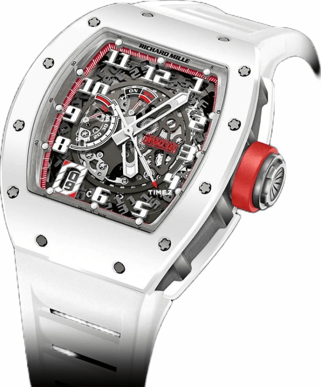 Richard Mille,Not Tourbillon 50x42.70mm,50x42.70mm,Ceramic,Skeleton,Automatic,Day,Power Reserve Indicator,Function Selector,RM 030 JAPAN