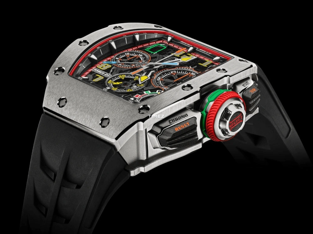 Richard Mille,Not Tourbillon 49.94x44.50mm,49.94x44.50mm,Titanium,Skeleton,Automatic,Chronograph,Day,Flyback,Rattrapante,In-house Caliber,Tonneau,RM 65,RM 65-01 TI