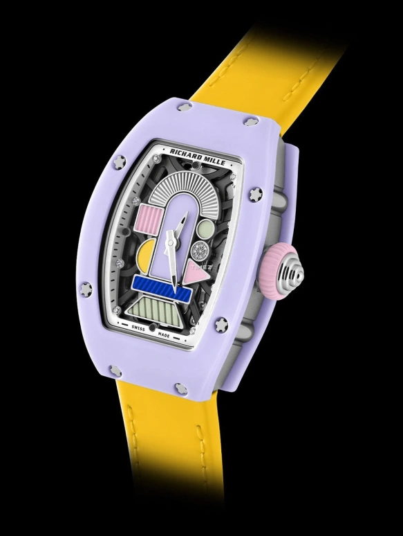 Richard Mille,Not Tourbillon 31.40x45.66mm,31.40x45.66mm,Ceramic,Multi-Color,Automatic,Sapphire,Tonneau,RM 07,RM 07-01 LAVENDER PINK