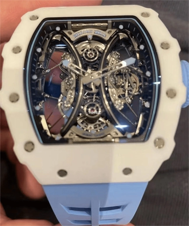 Richard Mille,Tourbillon 44.50x49.94mm,44.50x49.94mm,NTPT,Skeleton,Handwound,Tourbillon,Sapphire,RM 53,RM 53-01 NTPT WHITE