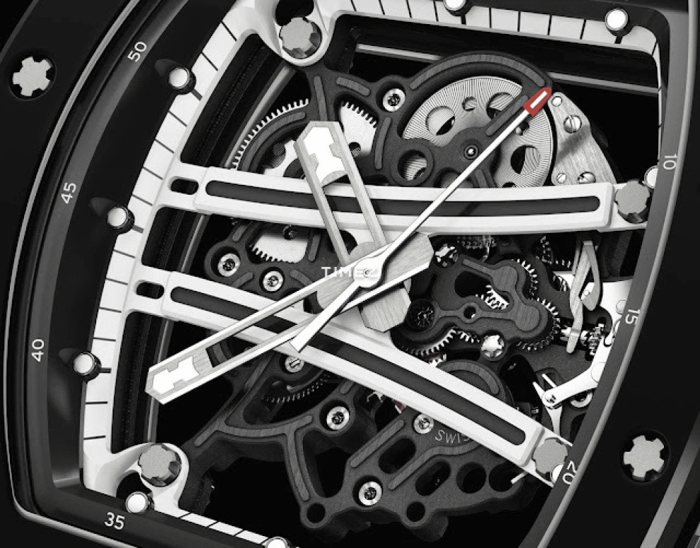 Richard Mille,Not Tourbillon 42.70x50.23mm,42.70x50.23mm,Ceramic,Skeleton,Handwound,Sapphire,Tonneau,RM 61,RM 61-01 Yohan Blake