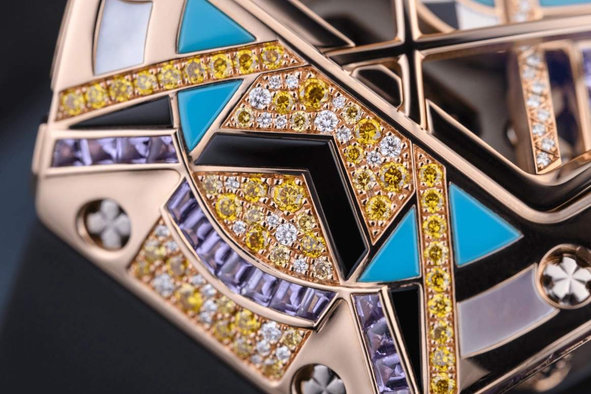 Richard Mille,Not Tourbillon 45.32mm,45.32mm,Red Gold,Multi-Color,Automatic,50hours,In-house Caliber,RM HJ,RM HJ-01 RG Unique