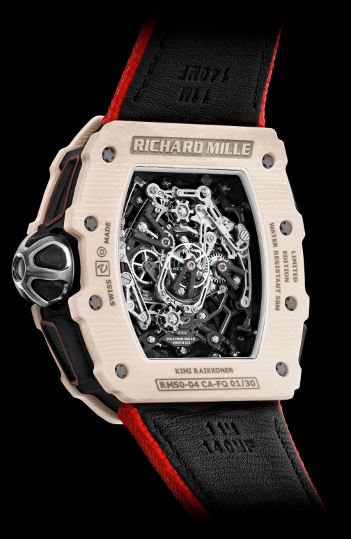 Richard Mille,Tourbillon 44.50x49.60mm,44.50x49.60mm,NTPT,Red,Handwound,Chronograph,Power Reserve Indicator,Tourbillon,Rattrapante,RM 50,RM 50-04 Split Seconds Chronograph
