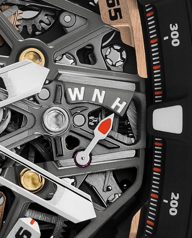 Richard Mille,Tourbillon 42.90mm,42.90mm,Titanium,Skeleton,Handwound,Chronograph,Power Reserve Indicator,Tourbillon,Rattrapante,70hours,In-house Caliber,RM 43,RM 43-01 FERRARI TI