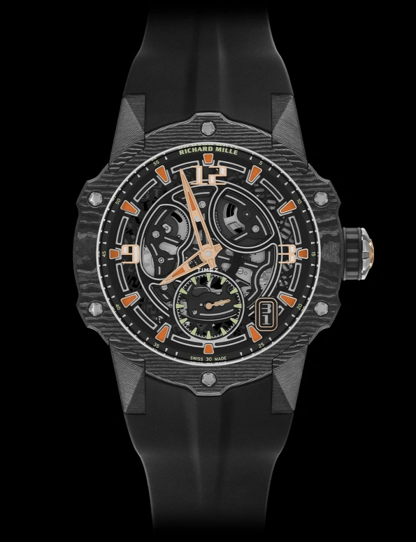 Richard Mille,Not Tourbillon 41.70mm,41.70mm,Carbon TPT,Red Gold,Black,Automatic,Day,40hours,RM 33,RM 33-03 Carbon TPT