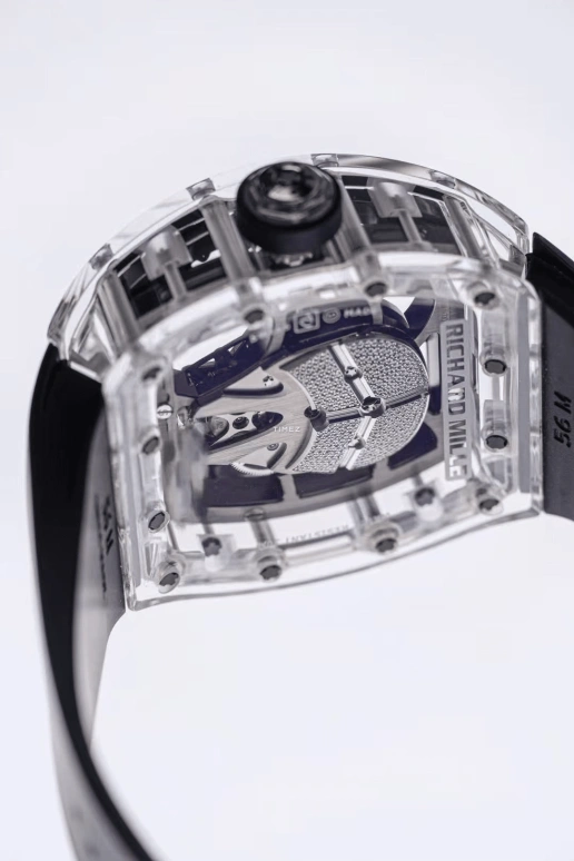 Richard Mille,Tourbillon 42x49.94mm,42x49.94mm,Sapphire,Silver,Handwound,Tourbillon,RM 52,RM 52-06 Mask Sapphire DI