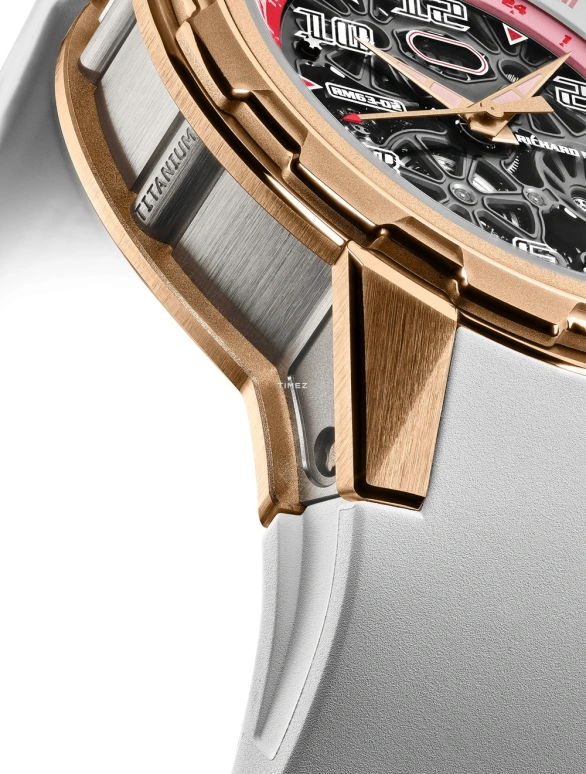 Richard Mille,Not Tourbillon 47mm,47mm,Titanium,Red Gold,White,Grey,Automatic,World Time,Big Date,Function Selector,RM 63,RM 63-02 TI RG