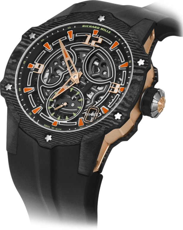 Richard Mille,Not Tourbillon 41.70mm,41.70mm,Carbon TPT,Red Gold,Black,Automatic,Day,40hours,RM 33,RM 33-03 Carbon TPT