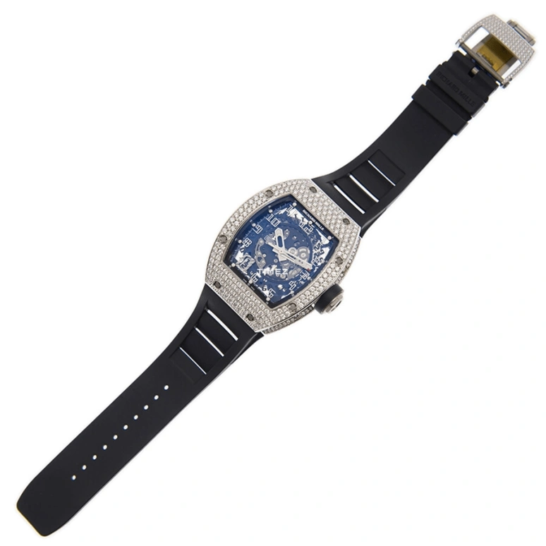 Richard Mille,Not Tourbillon 39x48mm,39x48mm,White Gold,Skeleton,Automatic,Day,Sapphire,RM 010 WG DI,RM 010 WG DI-CASE