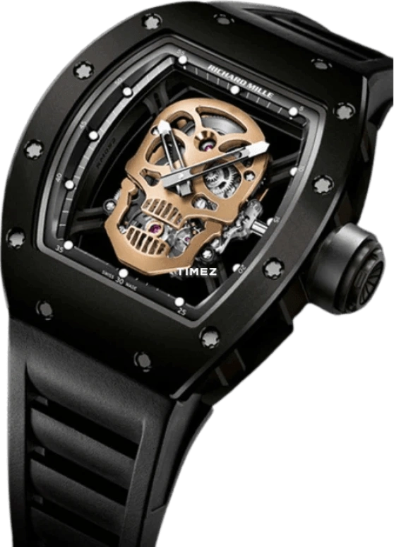 Richard Mille,Tourbillon 42.70x50mm,42.70x50mm,Ceramic,Rose Gold,Skeleton,Handwound,Tourbillon,Sapphire,stevenzhang91,Steven Zhang,RM 52,RM 52-01 Tourbillon Skull BLACK CE