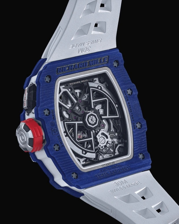 Richard Mille,Not Tourbillon 43.15x49.95mm,43.15x49.95mm,Carbon TPT,Skeleton,Automatic,Function Selector,In-house Caliber,JJ Lin,‌JJ,RM 35,RM 35-03 NTPT