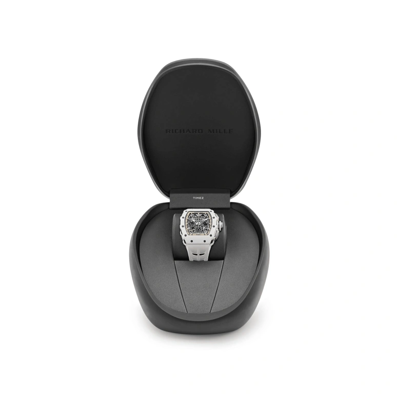 Richard Mille,Not Tourbillon 49.94x44.50mm,49.94x44.50mm,Ceramic,Titanium,Black,Brown,Automatic,Countdown,Chronograph,Month,Flyback,55hours,In-house Caliber,RM 11,RM 11-03 Last White Edition