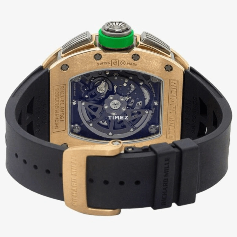 Richard Mille,Not Tourbillon 42.70x50mm,42.70x50mm,Rose Gold,Skeleton,Automatic,Chronograph,Month,Flyback,Big Date,50hours,In-house Caliber,RM 11,RM 11-01 Mancini Edition RG
