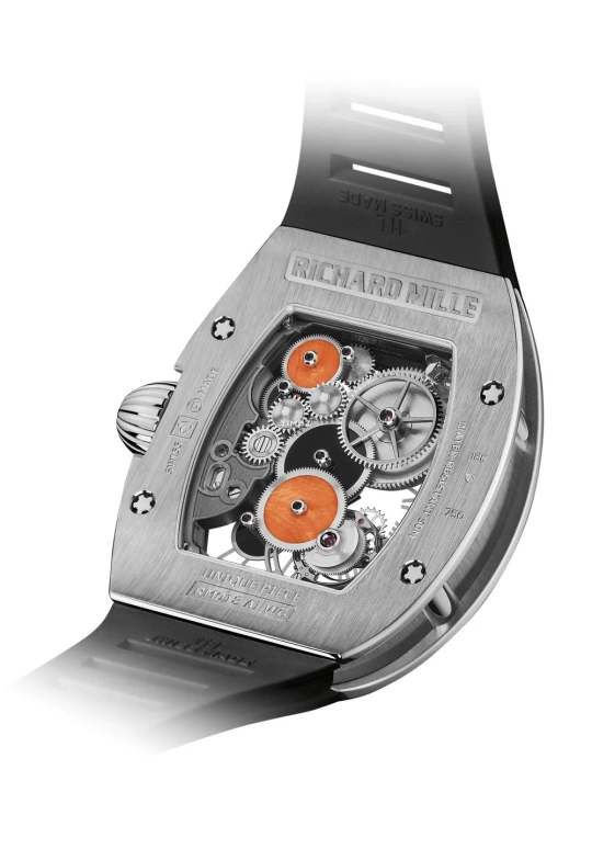 Richard Mille,Tourbillon 48x39.70mm,48x39.70mm,White Gold,Skeleton,Handwound,Power Reserve Indicator,RM 018 Tourbillon Boucheron