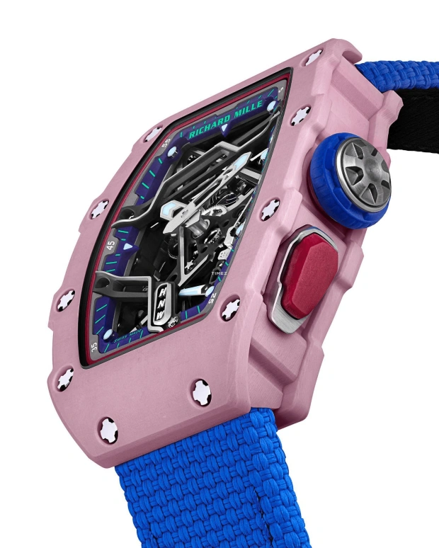 Richard Mille,Not Tourbillon 30.50x44.95mm,30.50x44.95mm,Quartz TPT,Skeleton,Automatic,Sapphire,Crystal Glass,Tonneau,Yuliia Levchenko,RM 07,RM 07-04 Yuliya Levchenko