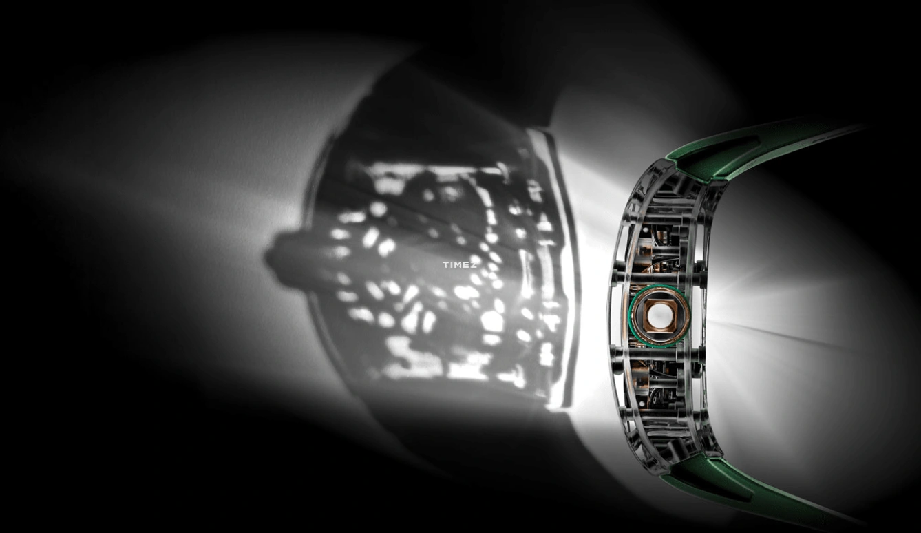 Richard Mille,Tourbillon 32.90x46.75mm,32.90x46.75mm,Sapphire,Silver,Handwound,Tourbillon,65hours,RM 75,RM 75-01 Flying Tourbillon Sapphire Green