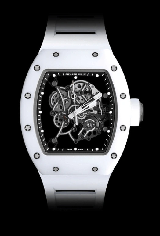 Richard Mille,Not Tourbillon 49.90x42.70mm,49.90x42.70mm,ATZ,Skeleton,Handwound,55hours,In-house Caliber,Mutaz Essa Barshim,Jayson Tatum,Taco Jay,RM 055 Bubba Watson
