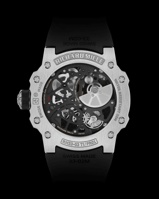 Richard Mille,Not Tourbillon 41.70mm,41.70mm,Titanium,Black,Automatic,Day,40hours,RM 33,RM 33-03 Ti
