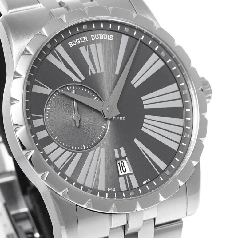 Roger Dubuis,Excalibur 42mm,42mm,Stainless Steel,Grey,Automatic,Day,Sapphire,Crystal Glass,DBEX0385