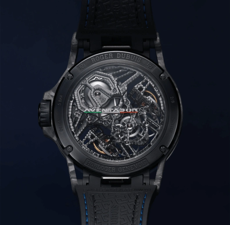 Roger Dubuis,Excalibur 45mm,45mm,Carbon,Skeleton,Handwound,Tourbillon,40hours,RDDBEX0730
