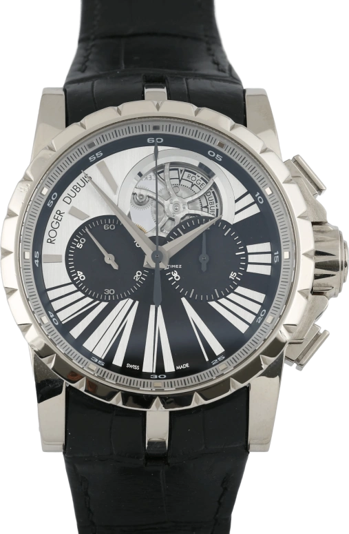 Roger Dubuis,Excalibur 45mm,45mm,White Gold,Black,Automatic,Chronograph,42hours,RDDBEX0264