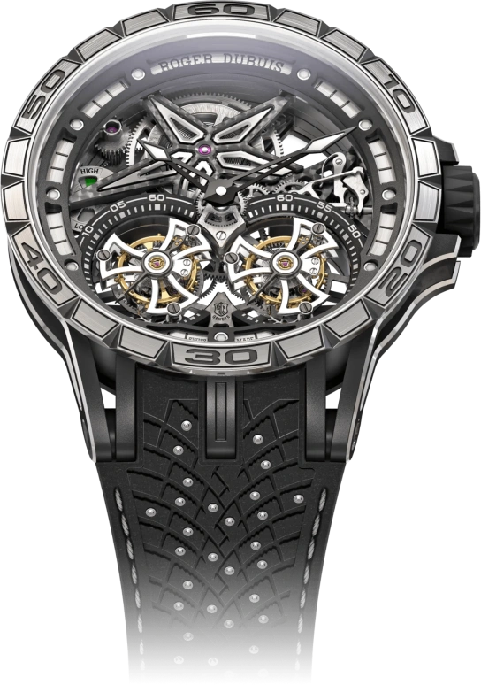 Roger Dubuis,Excalibur Spider 47mm,47mm,Titanium,Luminous,White,Black,Handwound,52hours,In-house Caliber,RDDBEX0805