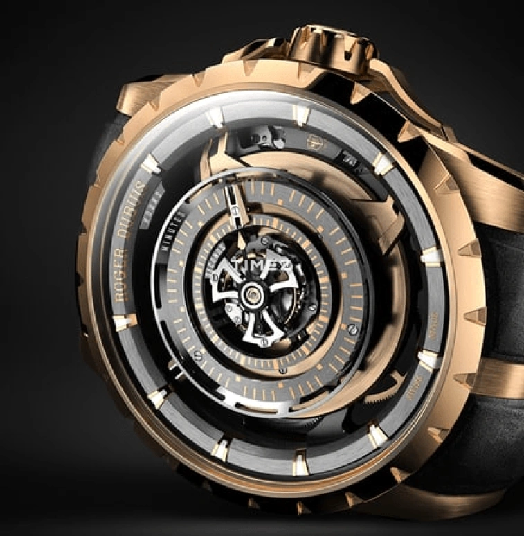 Roger Dubuis,Hyper Watches™ 45mm,45mm,Rose Gold,Skeleton,Handwound,Tourbillon,72hours,RDDBEX1119