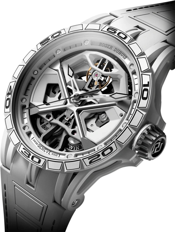 Roger Dubuis,Excalibur Spider 45mm,45mm,Titanium,Ceramic,Luminous,White,Automatic,60hours,In-house Caliber,RDDBEX0947