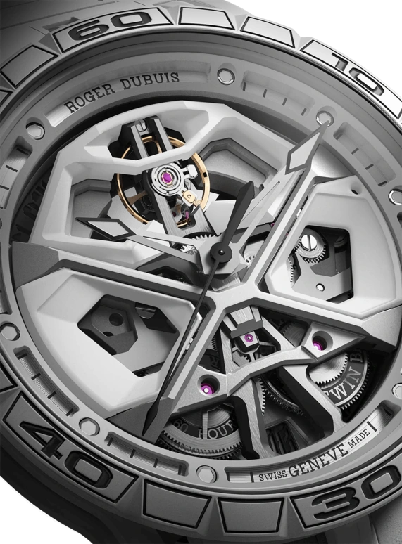 Roger Dubuis,Excalibur Spider 45mm,45mm,Titanium,Ceramic,Luminous,White,Automatic,60hours,In-house Caliber,RDDBEX0947