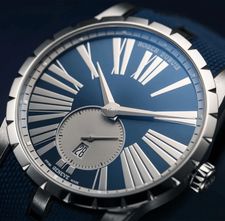Roger Dubuis,Excalibur 42mm,42mm,Stainless Steel,Blue,Automatic,Day,48hours,RDDBEX0740