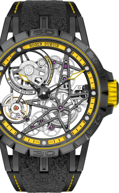 Roger Dubuis,Excalibur 45mm,45mm,Titanium,Skeleton,Automatic,60hours,In-house Caliber,RDDBEX0616